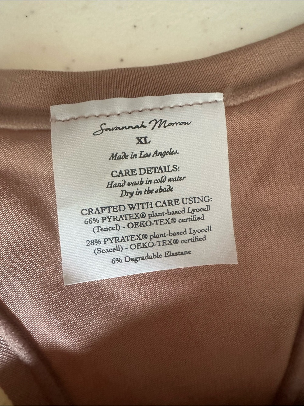 Savannah Morrow Women's Everyday Thong in Clay Size XL NWT - Picture 2 of 3